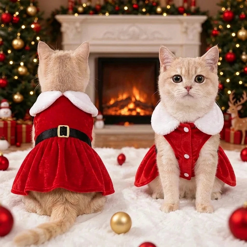 TRAJE NAVIDEÑO PERRO Y GATO
